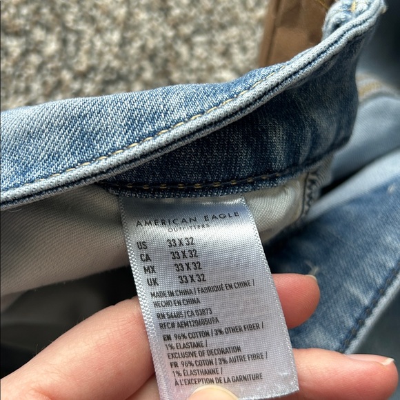 Men's American Eagle Jeans Next Level Flex Distressed Denim | Men's Jeans Denim - Picture 6 of 7